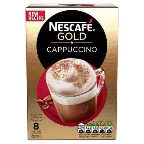 Nescafe Gold Cappuccino Sachets 124g