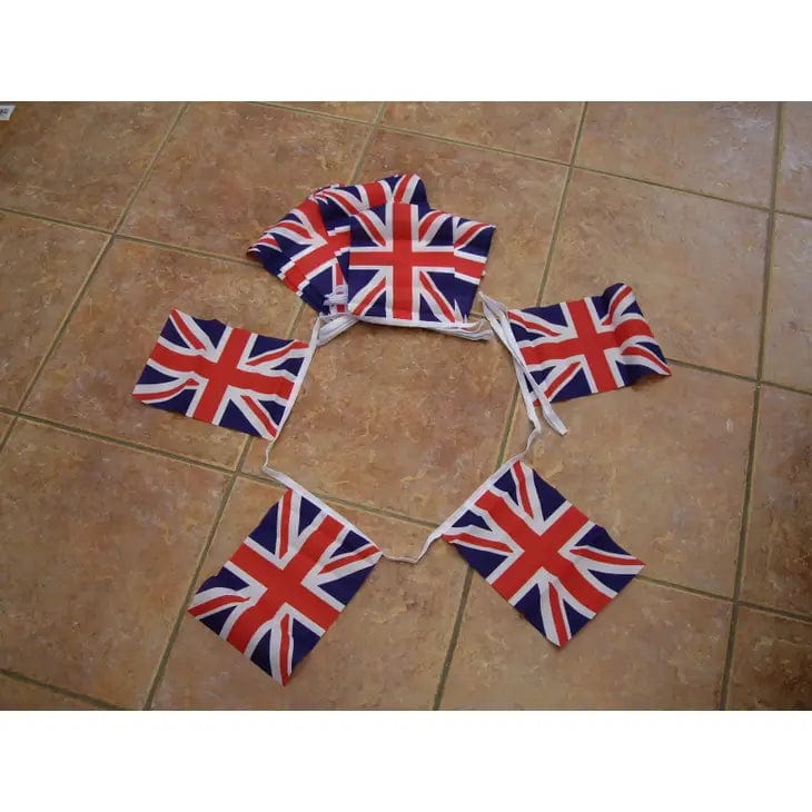 Union Jack Bunting 6"x9" 3m - 10 Flags
