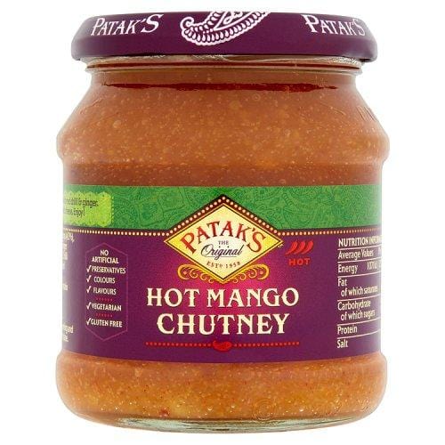 Pataks Chutney Hot Mango 340g