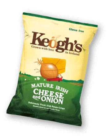Keoghs Mature Irish Cheese and Onion Crisps 40g
