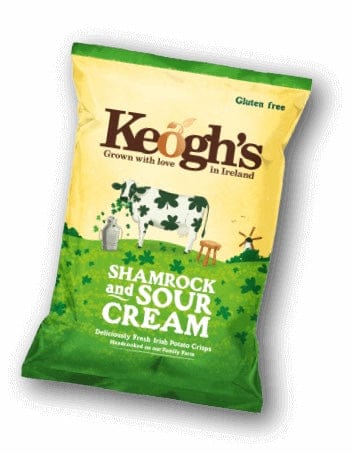 Keoghs Shamrock & Sour Cream Crisps 40g