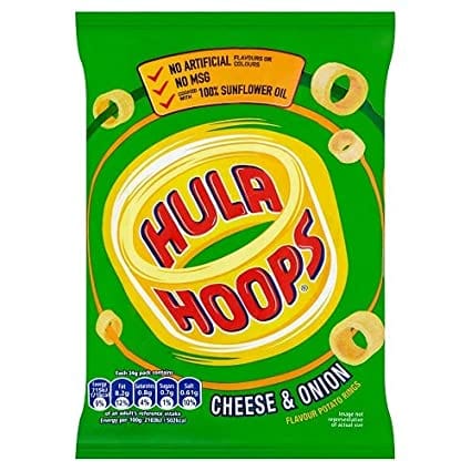 KP Hula Hoops Cheese And Onion 34g