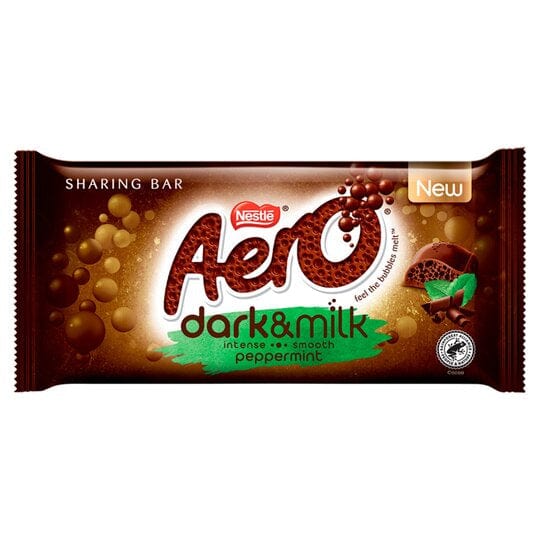 Nestle Aero Dark and Milk Chocolate Peppermint 90g