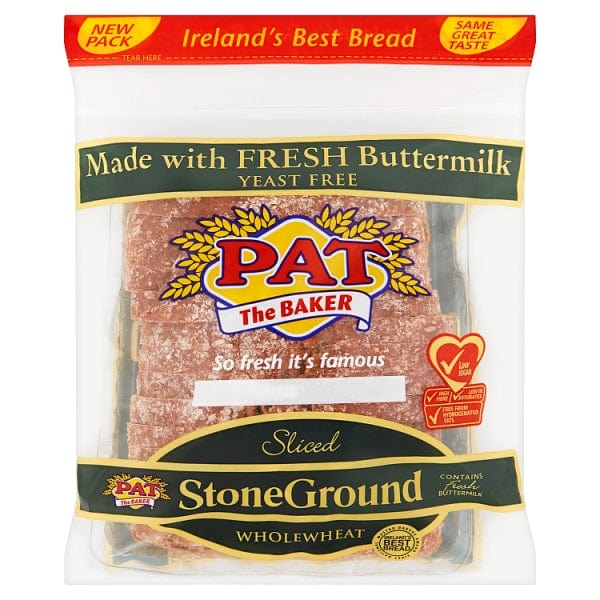 Pat The Baker Stoneground Whole Wheat Bread 454g