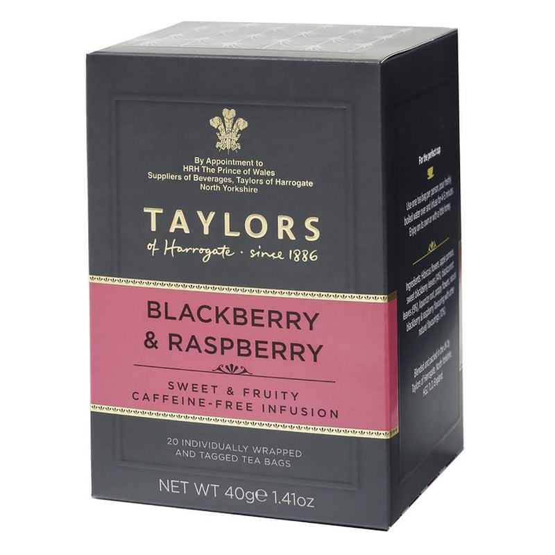 Taylors of Harrogate Blackberry & Raspberry - 20 Wrapped Tea Bags