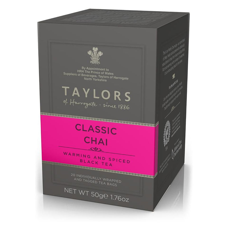 Taylors of Harrogate Classic Chai - 20 Wrapped Tea Bags